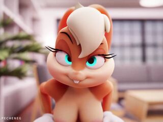 Rough Lola Bunny Sex-Toy Ride