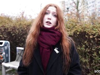 Raw German Scout - Real Redhead Ginger Teen Alice Tempt With Petite Melons First Porn Casting - Full Hd
