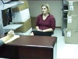 Wet Job Interview In The Back Room