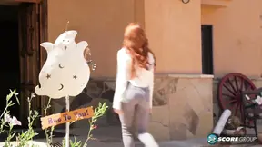 Naughty Redheaded Braceface Vanna Bardot Fingers Her Tight, Shaved