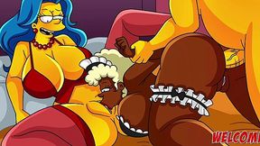 Intense Homer Simpson Couldn'T Resist And Fucked Both His Wife And A Hot Housemaid