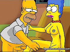Intense Famous Cartoon Marge Parody Gets Hentai Treatment In Simpson'S Hentai Porn - Must See