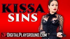 Explicit ”Big Boobed Kissa Sins Dominates Boss”