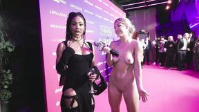 Raw ”Naked News Hits The Venus Awards Pink Carpet”
