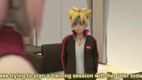 Wet Boruto Fucks Sakura While Sarada Can'T See - 3D Porn Cartoon