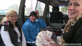 Forbidden Swinger Party In The Car