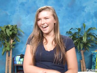 Seductive Melissa May Is A Pleasant Blond Tight Teen Who Loves To Have Sex With Her Masseur