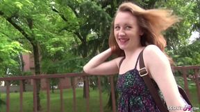 New: Explicit German Scout - Real Ginger College Teen Seduce To Anal At Public Casting - Small Tits