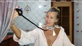 New: Rough Hot Hostess Lukerya In The Kitchen In A Dressing Gown