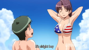 Sexy Milf Seducing On The Beach! Uncensored Hentai [Subtitled] - High Quality