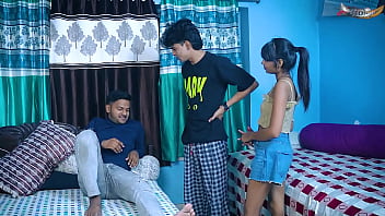 Hidden Cam: Rough Desi Virgin Girl Hardcore Service With Her Two Firend'_S When She Was Alone At Home Full Movie ( Hindi Audio )