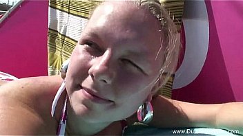 Wild Chubby Dutch Fucked On The Beach
