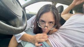Rough I Got Caught Giving `Therapy` In His Car In Public
