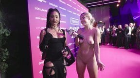 Intense Naked News Hits The Venus Awards Pink Carpet
