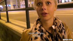 Tight Ass In An Apartment Hallway - Blonde Tonya Flashes Her Perky Tits And Goes To My Apartnemt To Take Shower