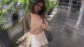 Insane Banging In The Mall'S Bathroom With A Sheer Fan - Public Outdoor Action Before A Rough Restroom Romp