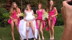 Passionate Bride To Be And Her Three Bridesmaids - Must See