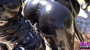 Uncensored: Seductive Latex-Clad Nun Gets Nailed By Sexy Latex Babe - Must See