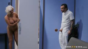 Passionate Kristina Shannon Catches Sauna Spy Pervert Alex Legend