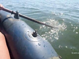 Real Pair Having Anal Hardcore Action In A Boat Right In The Centre Of The Lake