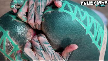 Juicy Inked Hippie'_S Solo Dildo Ass Play And Anal Fuck Big Cock