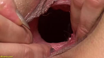 Wet Oiled Grandma Gets Rough Fist Fucked