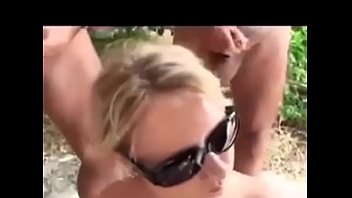 Seductive Dutch Babe Cummed Outside