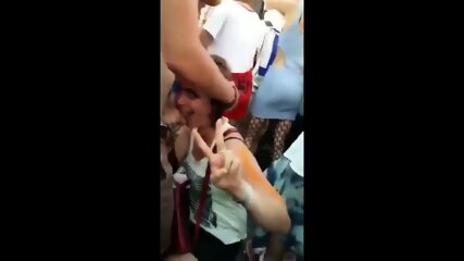 Hot Giving Dp Blowjob During A Festival