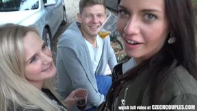 Passionate Trio Intercourse On Public