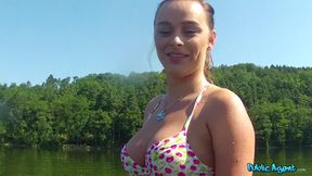 Explicit Cutie In Bikini Dives Headfirst Into A Stranger'S Dick And Balls 1 - Michaela Doore