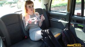 Intense Skinny Ginger Azura Alii Fucks In The Taxi