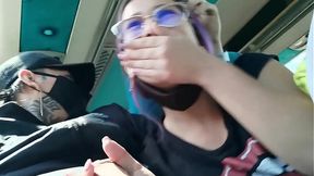 Trending: Intense Blowjob And Fucking With Creampie Surprise In Public Service Bus - Blakeproductions