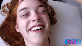 Private: Naughty Slender Redhead Teen Fucked By 2 Horny Old Guys In Bed