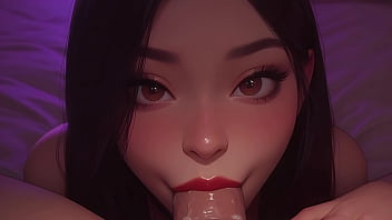 Kinky Please Cum In My Mouth - Young Asian Blowjob Pov - Ai