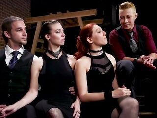 Raw Sadomasochism Lesbian Babes Public Fuck Machine (Aiden Starr)