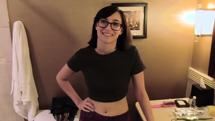 Wild Cute Brunette Fucks For Facial