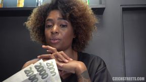 Insane Black Sexy Hairdresser Fucks For Cash - 4K