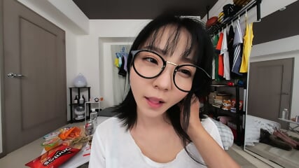 A Dat With Cute Glasses Babe - Meguri Minoshima (1)