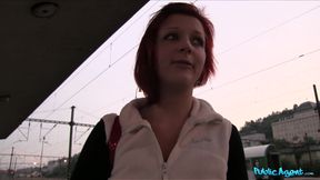 Juicy Redhead Gives Sloppy Blowjob And Fucks Stranger Feat. Amateur Alice Nam - 4K