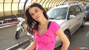 Insane Spanish Teenie Shagged Hard Inside A Van - Ana Marco