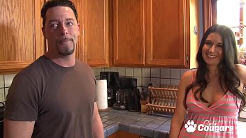 Seductive Slutty Cougar Fucks Her Husband And His Friend - High Quality