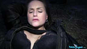 Hot Hot European Chick Takes Cash For Sex Outdoors