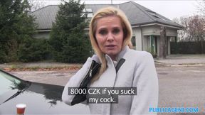 Forbidden Desperate Amateur Milf Fucks In The Car For 10000 Czech Crowns
