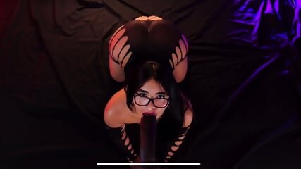 Raw Twerking Blowjob On Bbc Dildo - 4K