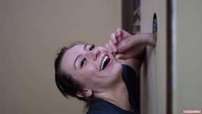 Passionate Military Girl Gloryhole Fun