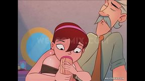Exclusive: Kinky Chubby Teen Serves The Old Man With Passion And Pleasure