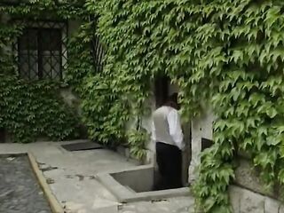 Rough Seductive Maid Playing With A Castle Visitor - High Quality