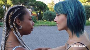 Juicy Lesbo Exhibitionists Freya & Ice In Part - High Quality