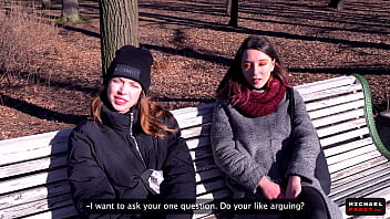 Must Watch: Hot Try It! Street Bet With Stranger Girls - Public Agent - Pov