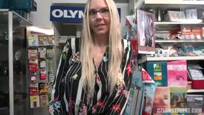 Kinky Pov Anal Sex With Nerdy Blonde At The Public Store - Big Natural Tits - Must See